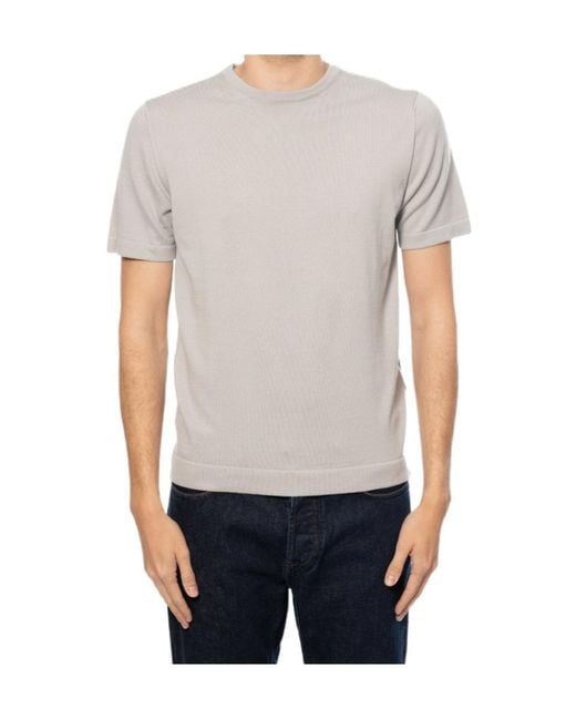 Woolrich Gray Crew-Neck T-Shirt for men