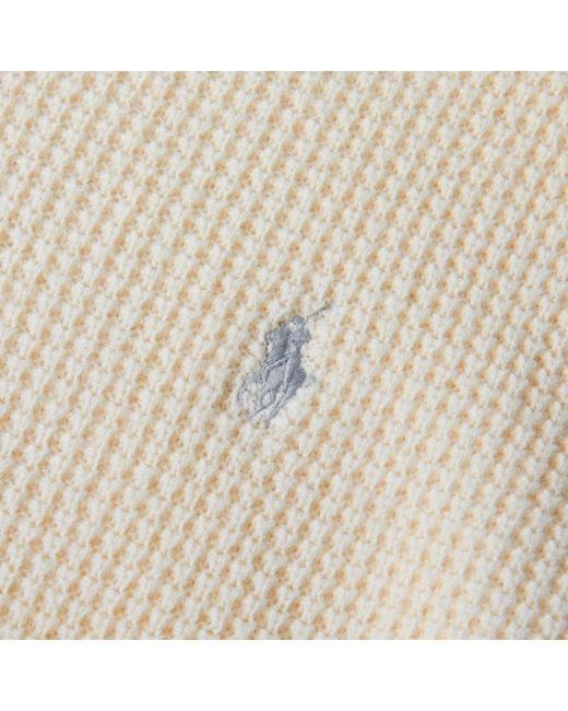 Polo Ralph Lauren White Overhead Cotton Wool Knitted Hoodie for men