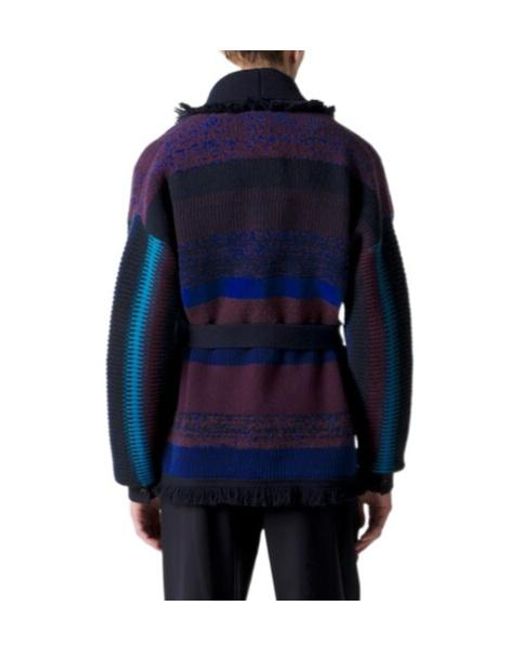 Giorgio Armani Blue Minimalist Knit Cardigan for men