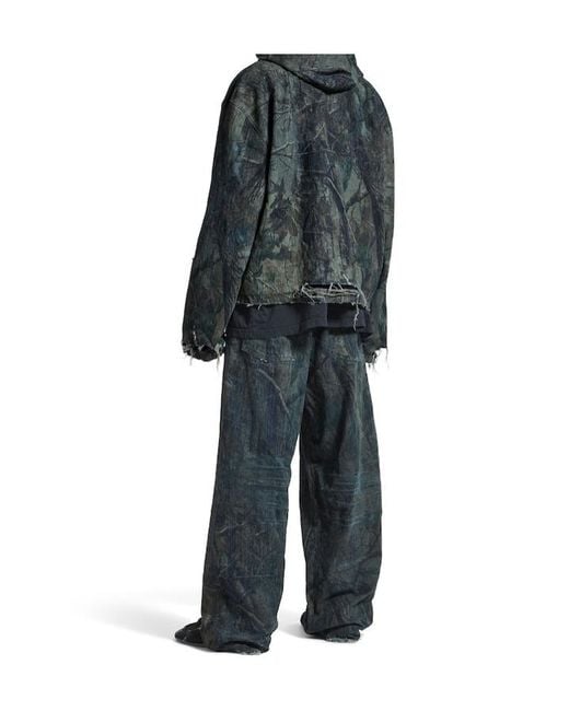 Balenciaga Gray Baggy Pants for men