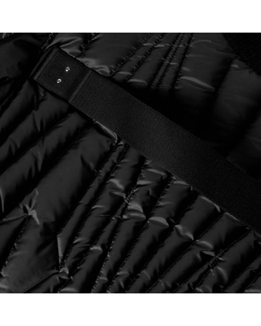 Rick Owens Black Minimalist Color-Blocked Jacket for men
