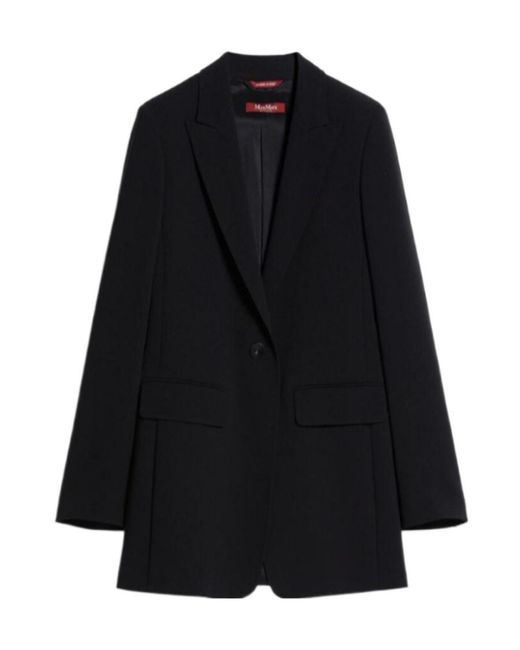 Max Mara Black Logo Suit Jacket