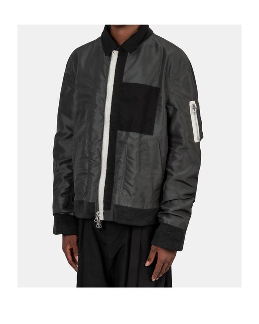 Sacai Black Reversible Work Jacket for men
