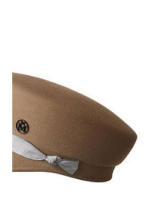 Maison Michel Brown Hat With Brim