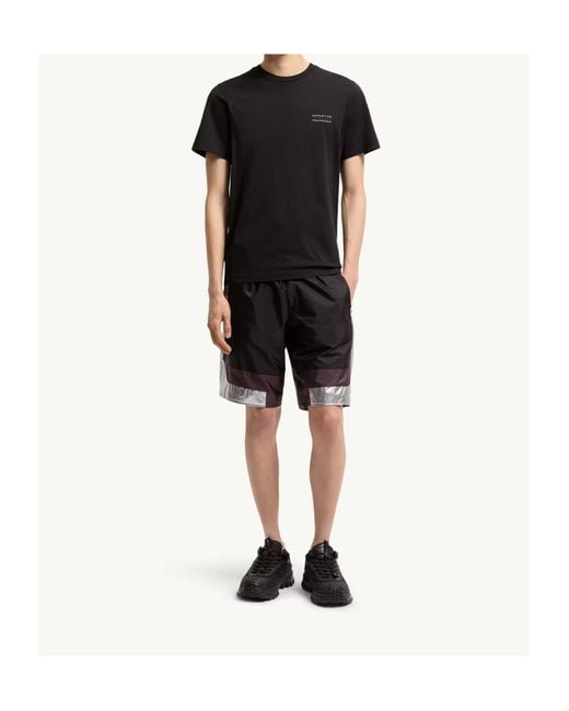 Moncler Black Logo Patch Crewneck T-Shirt for men