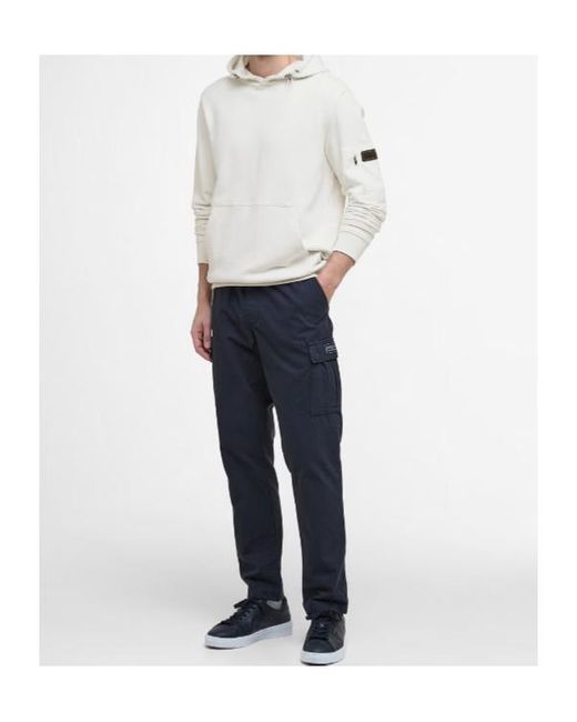 Barbour White Ewan Hoodie for men