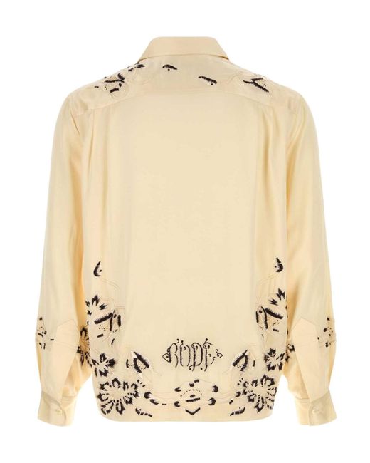 Bode Metallic Phantasm Embroidered Long Sleeved Shirt for men