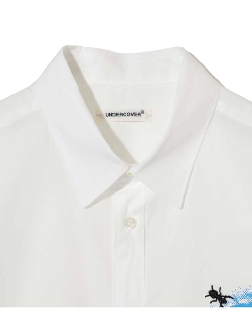Undercover White Graphic Short Sleeve Shirt for men