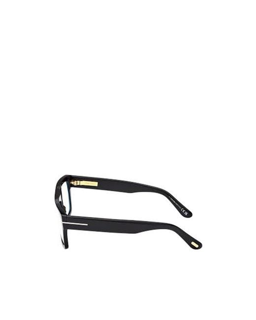 Tom Ford White Eyewear Rectangle Frame Glasses for men