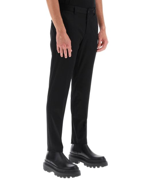 Dolce & Gabbana Black Mid-Rise Chino Trousers for men