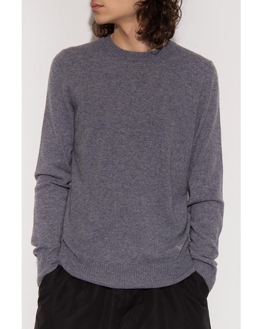 Emporio Armani Gray Crew Neck Sweater for men