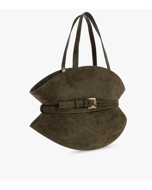 Balmain Brown Shuffle Medium Shoulder Bag