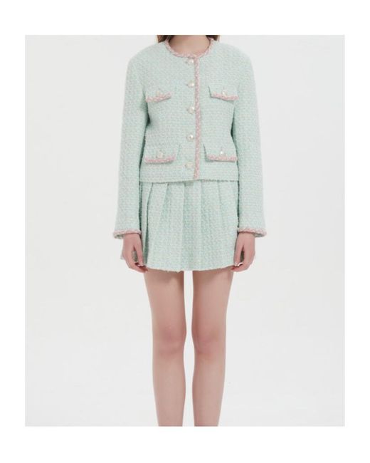 Marissa Chiara Blue Long-Sleeved Jacket