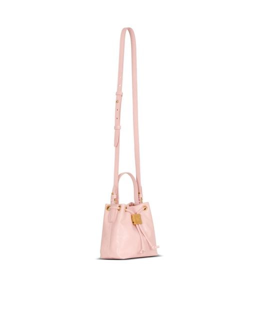 Balmain Pink Mini Pulse Bucket Bag