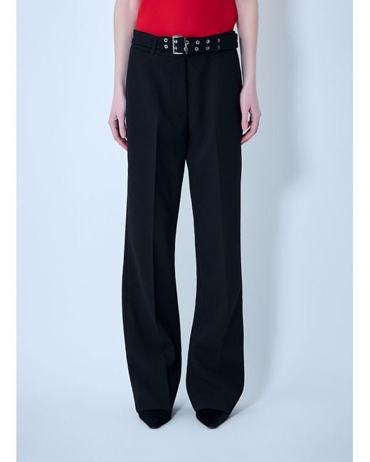 Ganni Black Belted Trousers
