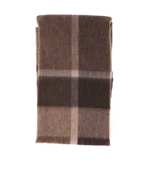 Barbour Brown Plaid Scarf