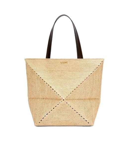 Loewe Natural Xl Puzzle Fold Tote for men
