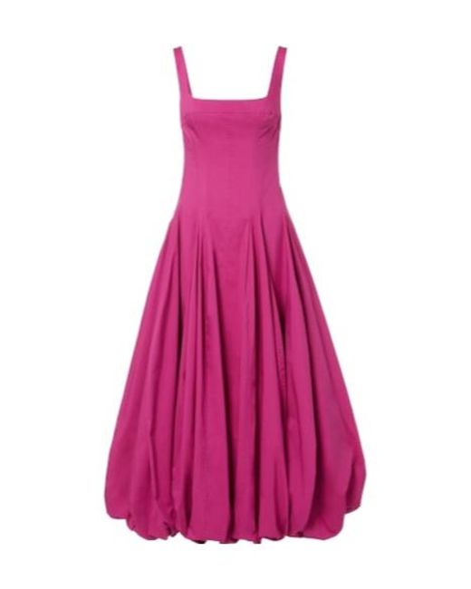 Jonathan Simkhai Pink Cotton-Blend Midi Dress