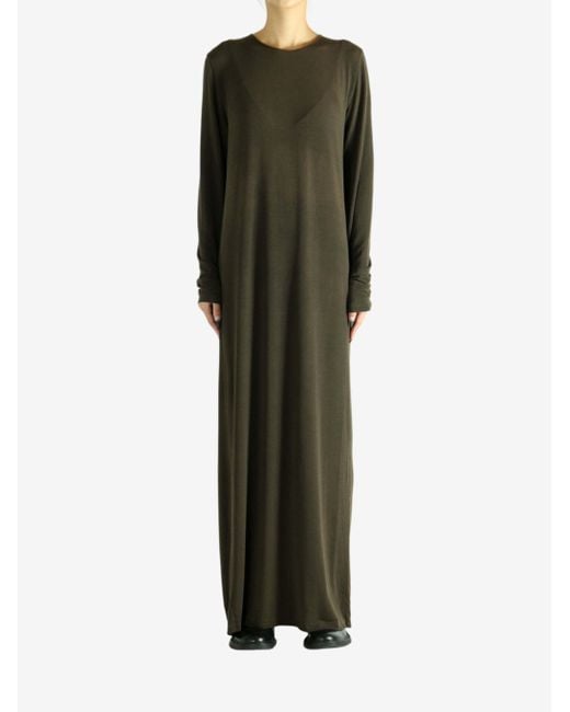 Uma Wang Black Long Sleeve Dress