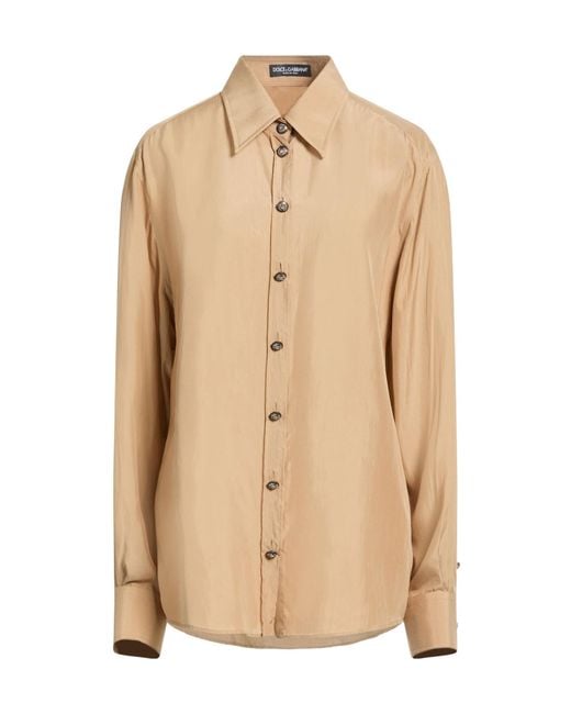 Dolce & Gabbana Natural Solid Colour Shirts