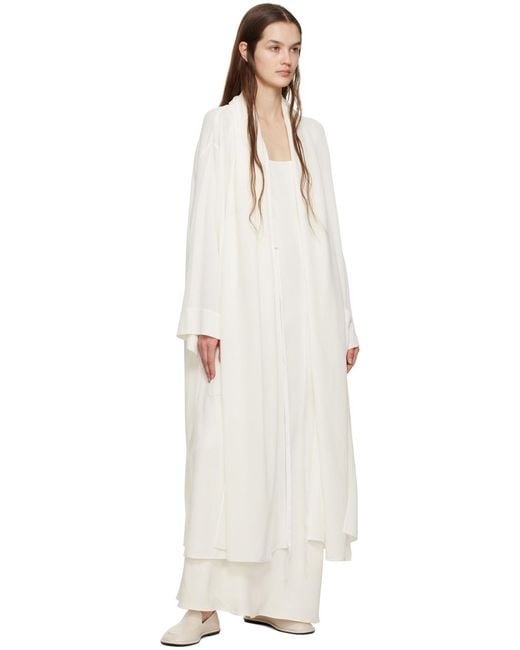 The Row White Logo Dress