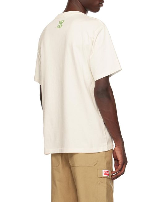 KENZO White Pixels' Oversized T-Shirt for men