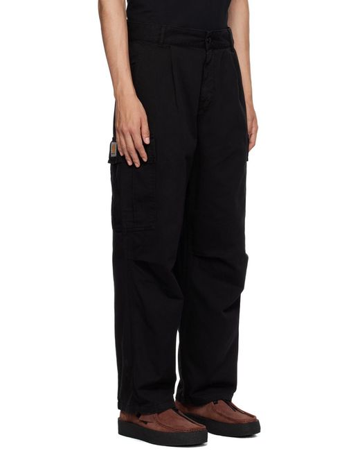 Carhartt Brown Logo Patch Cargo Trousers for men