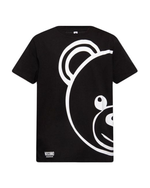 Moschino Black Logo Short-Sleeved T-Shirt for men