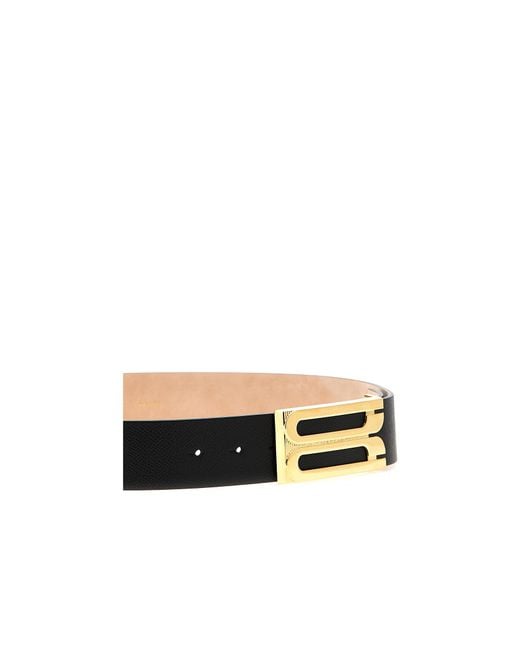 Victoria Beckham White Jumbo B-Buckled Belt