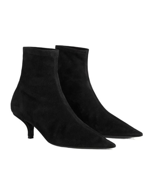 Totême Black Totême Pointed Toe Sock Boots