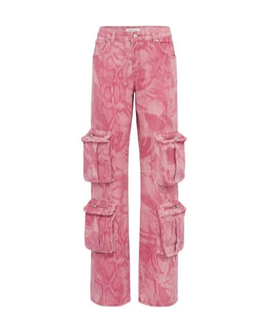 Blumarine Pink Simple Cargo Pants