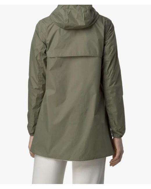 K-Way Green Reversible Waterproof Mid Jacket