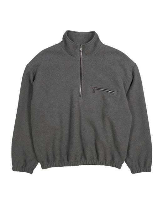 Rier Black Stand-Up Collar Sweatshirt for men