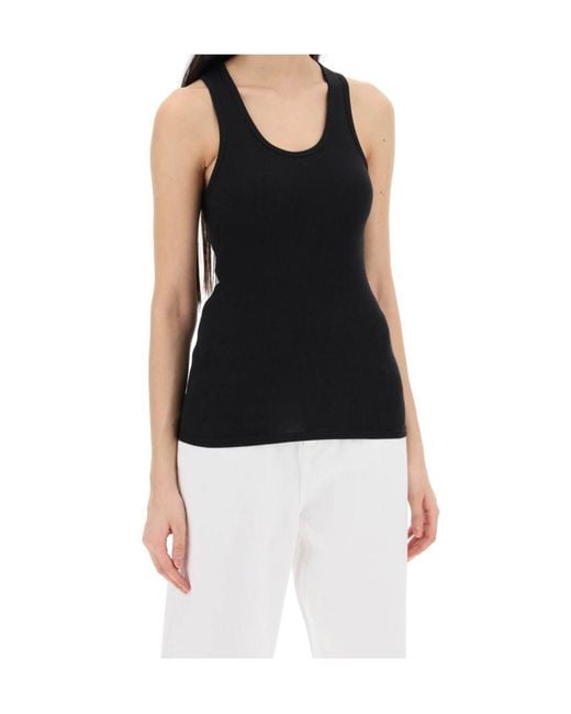 Wardrobe NYC Black Ribbed Vest