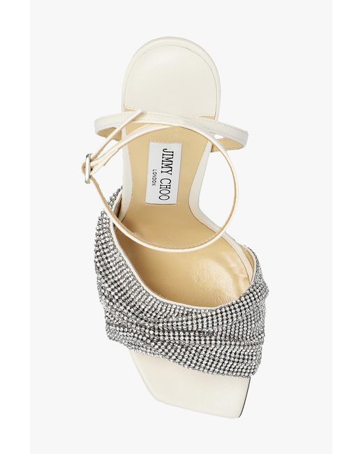 Jimmy Choo White High-Heeled Sandals