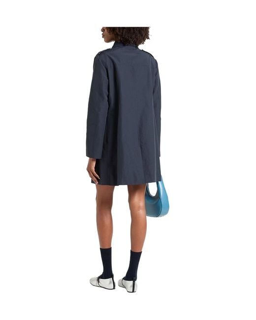 MAX&Co. Blue Classic Long Trench Coat