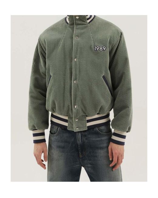 1989 STUDIO Green Saturday Night Corduroy Coat for men