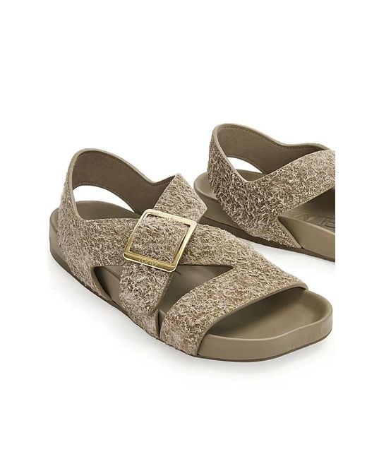 Loewe Brown Ease Buckle Sandal