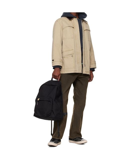 Visvim Black Zippered Backpack for men