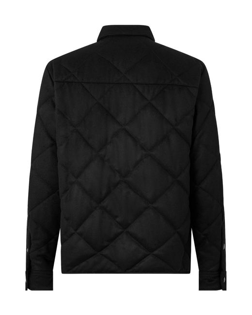Prada Black Collared Quilted Padded Jacket for men