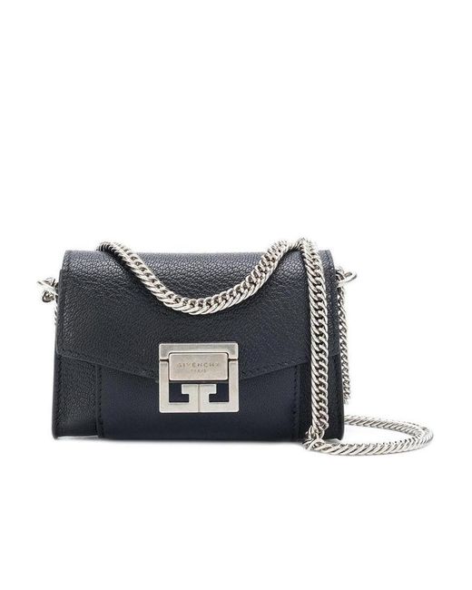 Givenchy Blue Nano Gv3 Cross-Body Bag