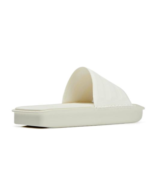 Y-3 White Water Square Toe Slides