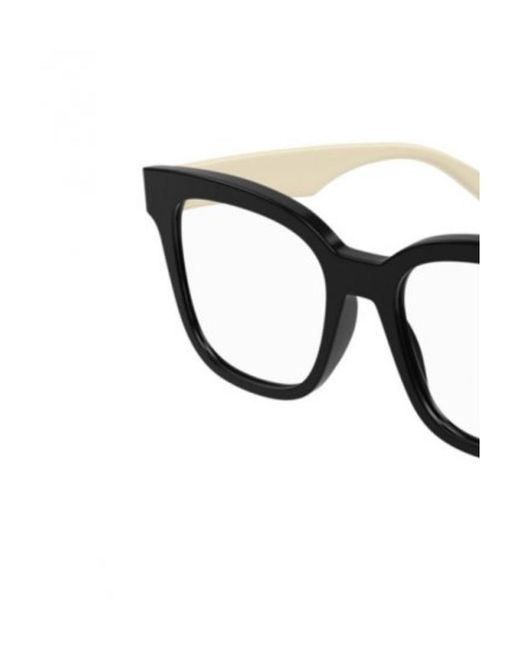 Gucci White Eyewear Square Logo Glasses And Frames
