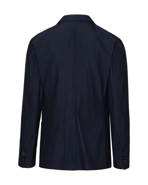Dolce & Gabbana Blue Single-Breasted Tailored Blazer for men