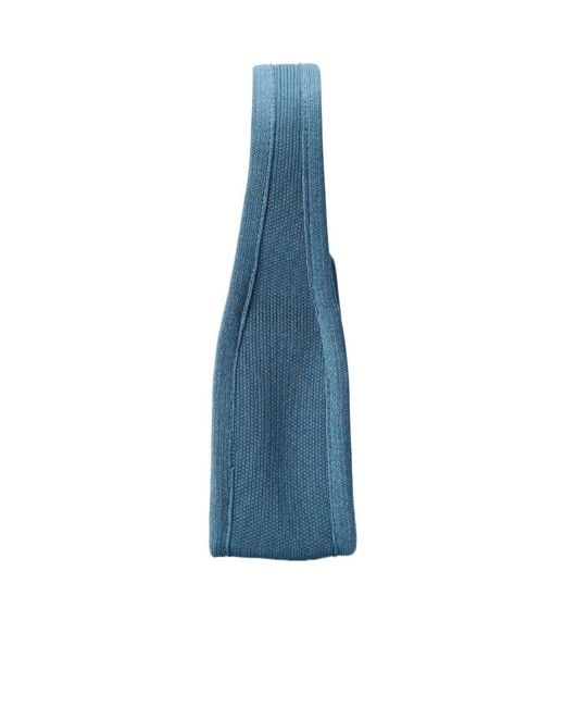 Alexander Wang Blue Ryan Small Knit Tote Bag