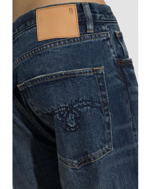 R13 Blue Belt-Loop Jeans