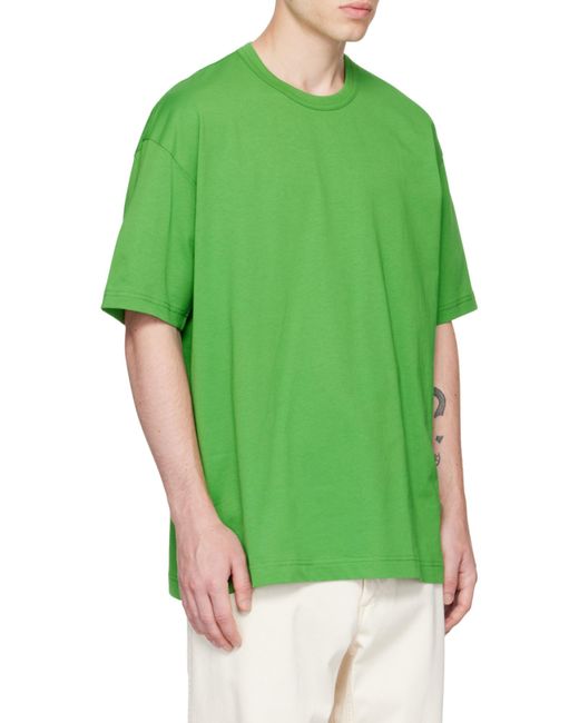 Comme des Garçons Green Logo Short-Sleeved T-Shirt for men