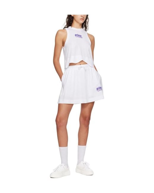 Ganni White X Prince Active Mesh Top