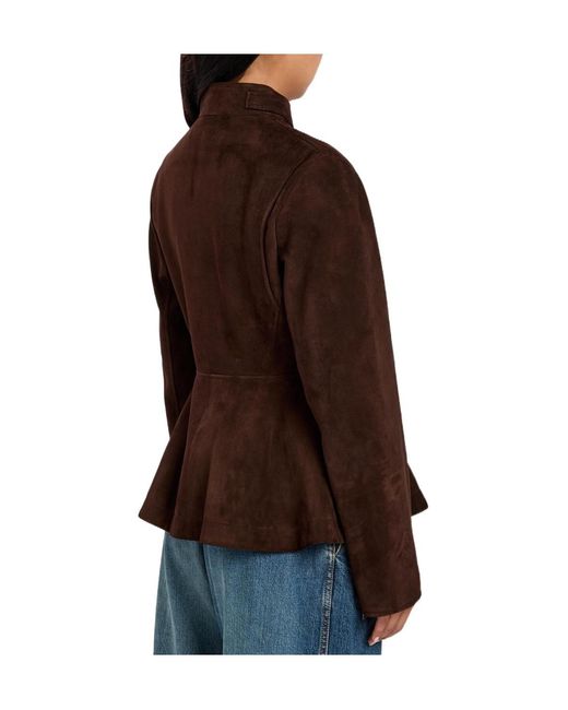 Alaïa Brown Suede Jacket