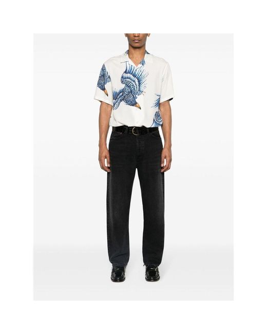 Agolde Black 90's Mid-Waisted Straight-Leg Jeans for men